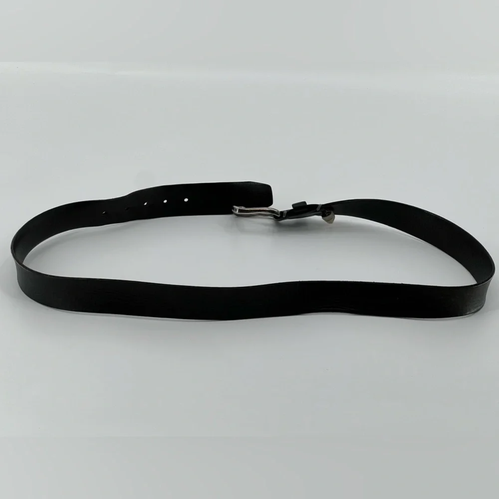 Vintage Fossil Black‎ Leather Belt 38